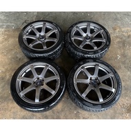 Original Rays Enkei PF07 JDM Spot Rim 18” 5H 114.3PCD 8JJ/9JJ ET35/ET40 Ori Used Japan 🎌🇯🇵