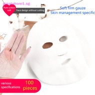 GREATSHORE 100pcs/Pack Disposable Face Mask Diy Soft Non-Toxic Pure Cotton Face Sheet Beauty Tools Breathable Face Mask Sheet Paper SG