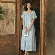 OLV - Đầm kiểu suông hoa Kasey Fleur Dress in Blue