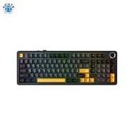 AULA F99 PRO  1800 Layout Gasket-Mounted Triple-Mode Mechanical Keyboard with Knob Thunder Black