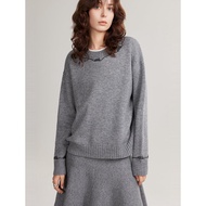 Elle | เสื้อวูลคอกลมแบบสบาย