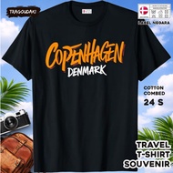 DENMARK Souvenir T-SHIRT DENMARK 36TAG made of 24s combed cotton