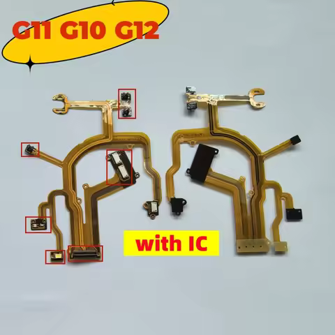 NEW Lens Back Main Flex Cable with IC For Canon G10 G11 G12 Base Line Rear Seat Lens Cable Strip Fle