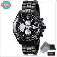 Curren นาฬิกาข้อมือผู้ชาย สีเงิน/ดำ สายสแตนเลส รุ่น C8083พร้อมกล่องนาฬิกา CURREN (Clearance Sale ราค