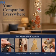 FENGHA Dogs Keychain, Creative Fashion Puppy Photo Keychain, Beagle Cute Exquisite DIY Pet Hair Stor