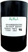 86-103 MFD (uF) 3/4 and 1 HP Well Pump Control Box Motor Start Capacitor for Franklin 275464118, 280