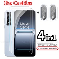 For 1+ OnePlus Nord 5 CE5 15 5G 2025 Tempered Glass Screen Protector 4in1 Transparent HD Clear Cover