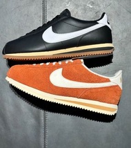 👟 「Brand New」Nike Cortez Dark Russet 阿甘鞋 絨毛 全皮跑步鞋 棕色 黑色 男女情侶款