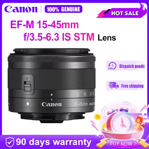 Canon EF-M 15-45mm f/3.5-6.3 IS STM Lens For Canon EOS M1 M2 M3 M5 M6 M10 M50 M100 Mirrorless Camera