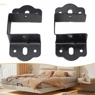 U Shaped Bed Frame Connectors Rustproof Metal Material Easy Installation Black