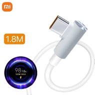 Xiaomi 120W ชุดปั้มอากาศรถยนต์ที่ชาร์จความเร็วสูงไฮเปอร์ชาร์จอะแดปเตอร์6A ชนิด-C สายเคเบิลสำหรับ Xia