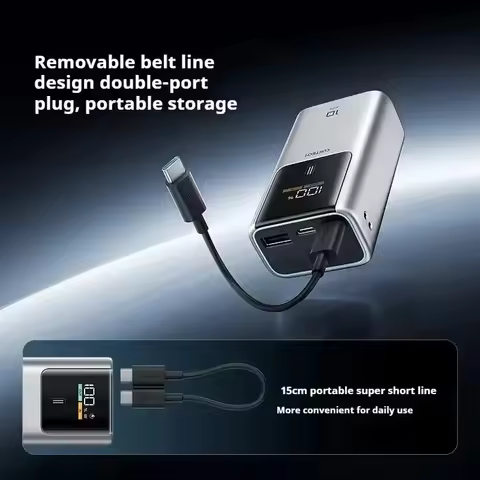 CUKTECH 10 Mini Power Bank 55W MAX 10000mAh High-Capacity Portable Fast Charging Digital Display Cha