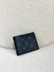 全新LV Louis Vuitton slender Monogram Eclipse 銀包 卡包錢包 小號 small 男款 黑色M62294