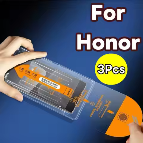 3-Pack High-Definition Dust-Proof Screen Protectors for Honor Series Honor 9X Pro 9X V20 30 Phones -