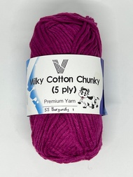 Benang Rajut Milk Cotton 5 ply / Katun Susu Yarn 5ply (50gr) Import