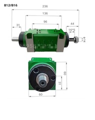 CNC Spindle Motor /Spindle head / B12/16  ER20  ER25  ER32