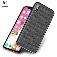 Baseus Weave Case For iPhone X IX Luxury Ultra Thin Slim Back Cover Case For iPhone 10 Capinhas Soft