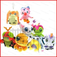 12cm Digimon Adventure Plush Toys Agumon Gabumon Gomamon Biyomon Patamon Digital Monster Stuffed Dol