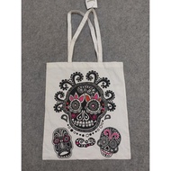 flight bag small recycle bag Monki Punk Skull Shoulder Bag Shopping Bag Eco Bag