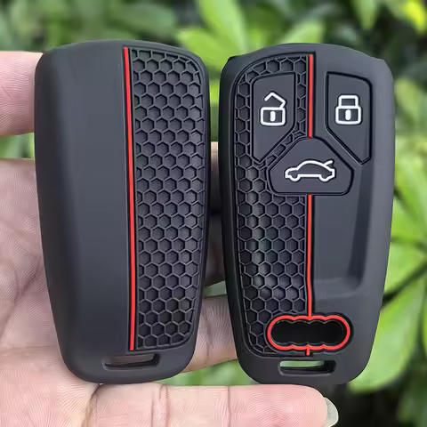 silicone Car Key Case Cover Fob For Audi A6 A5 Q7 S4 S5 S7 A3 A4 B9 A4L 4m 8W Q5 TT TTS TFSI RS 8S C