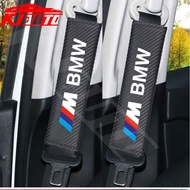 1/2pcs Carbon Leather Car Seat Belt Shoulder Protector Pad For BMW M Power  G20 G30 G01 G02 G05 F48 