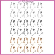 INF Clip-on Earring Converter With  Earring Pads U-shaped Clip Ear Ring Findings for DIY Earring and