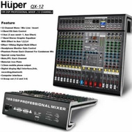 Mixer Audio 12Ch Huper Qx12 Original Huper Qx12 Qx12 Bluetooth