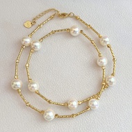 Akoya Pearl Necklace for Women 18k