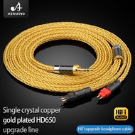 New 16 Core Balanced OCC Gold Plated Earphone Cable For Sennheiser HD580 HD600 HD650 HDxxx HD660S HD