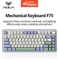 AULA F75 Wireless Mechanical Bluetooth Keyboard with 75% GASKET Structure RGB Hot swappable wireless