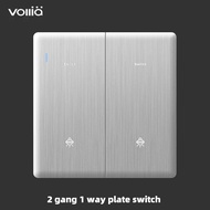 Vollia Rimless 1/2/3/4 Gang 1/2 Way Switch for House 13amp Electrical Modern Sockets Switches Off/on