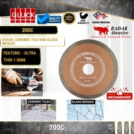 200C BADAK Diamond Cutting DISC 4" (200 C) | Ultra Thin 1.0mm pisau disc pemotong mozek badak 200C