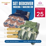 KINTAKUN FLAT Bedcover Set 180x200 / 160x200 Height 25 cm Double Anti-Slide Rubber Nayla - BC T25 SW