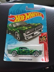 Hot wheels 68 MERCURY COUGAR green