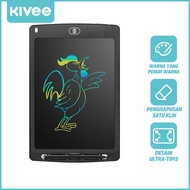 KIVEE LCD Writing Tablet Board 10 inch Drawing Writing PAPAN TULIS With Pen
