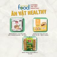 Healthy Snack Combo (Brown Rice Grain Bar, Biscotti Mix Flavor, Seaweed Rice Paper) Marzen Food