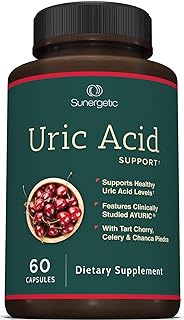Premium Uric Acid Support Supplement – Uric Acid Cleanse &amp; Kidney Support – Includes Tart Cherry, Chanca Piedra, Celery Extract &amp; Turmeric - Uric Acid Support Formula – 60 Veggie Capsules