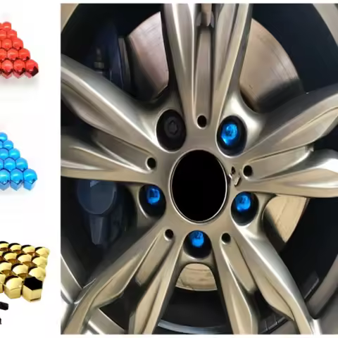 17mm Car Wheel Nut Caps Protection Covers Caps Accessories For bmw e46 e39 e90 e60 e30 f10 f11 f20 f