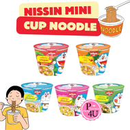 NISSIN Mini Cup Noodle นิสชิน มินิคัพ บะหมี่กึ่งสำเร็จรูป 40 กรัม 1ถ้วย ลายโดเรมอน (ตรานิสชิน) DORAE