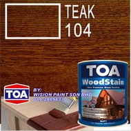 TEAK M104 ( 1L ) TOA WOODSTAIN MATT WOOD COATING VANISH