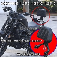 Motorcycle Modified Folding Backrest Backrest Shelf Tail Rack Accessories FOR ZONTES 125C 125-C 125 