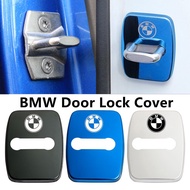 4Pcs BMW M Car Stainless Steel Door Lock Protection Cover Antirust Auto Accessories Suitable for 1 2