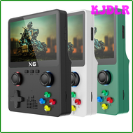 KJDLR คอนโซลเกม X6เครื่องเล่นวิดีโอเกมย้อนยุค3.5/4 ''IPS จอเครื่องเล่นเกมมือถือแบบพกพา10000 + เกมคลาสสิกของขวัญเด็ก HJYER
