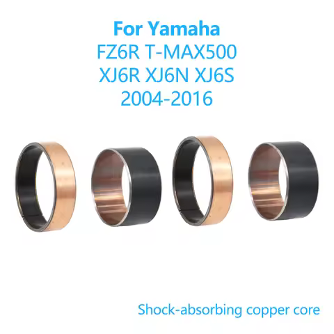 Front Fork Bushings External Guide Rails Shock Absorption Up Down For Yamaha FZ6R T-MAX500 XJ6R XJ6N