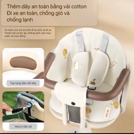 L09- Motorcycle seat liner Code T35, GT137 cream color with 3-point seat belt