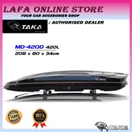 TAKA Roof Box MD-420D ->EXPLORER SERIES<-->XL<-->GLOSSY BLACK<-Authorised Dealer (420LCARGO RoofBox)