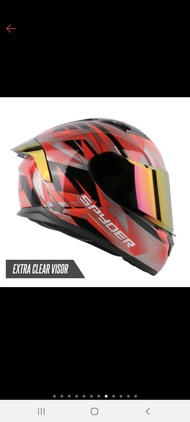 Spyder Full-Face Helmet ROGUE GD Series 4 (FREE CLEAR VISOR AND FREE SPOILER)