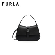 FURLA กระเป๋าถือผู้หญิง รุ่น FLOW M TOP HANDLE NERO
