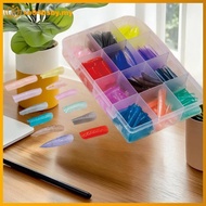 xo94bsby 288PCS Colorful Nail Dual Forms Set Full Nail Forms For Polygel Reusable Nail Tips Nail Ext