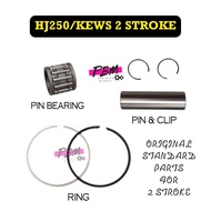 HJ250/KEWS250 2 Stroke Original Piston Parts (Pin Bearing, Piston Pin, Clip , Pin)